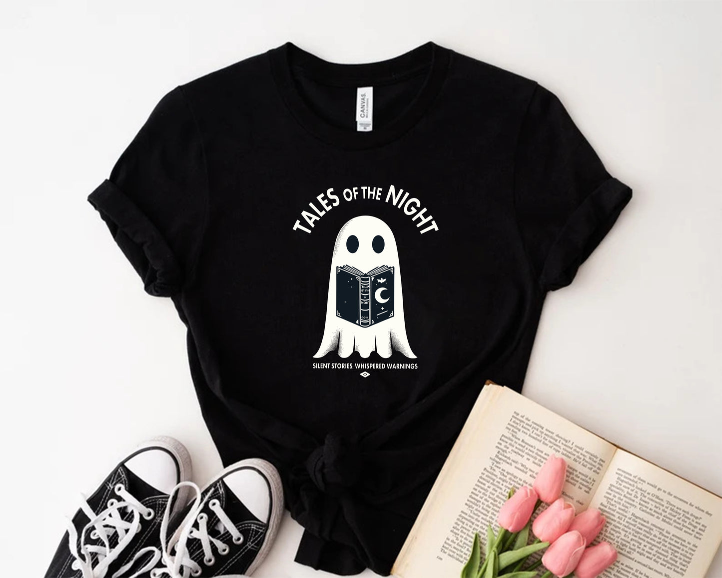 Mystical Midnight Reader - Ghostly Tales & Legends T-Shirt