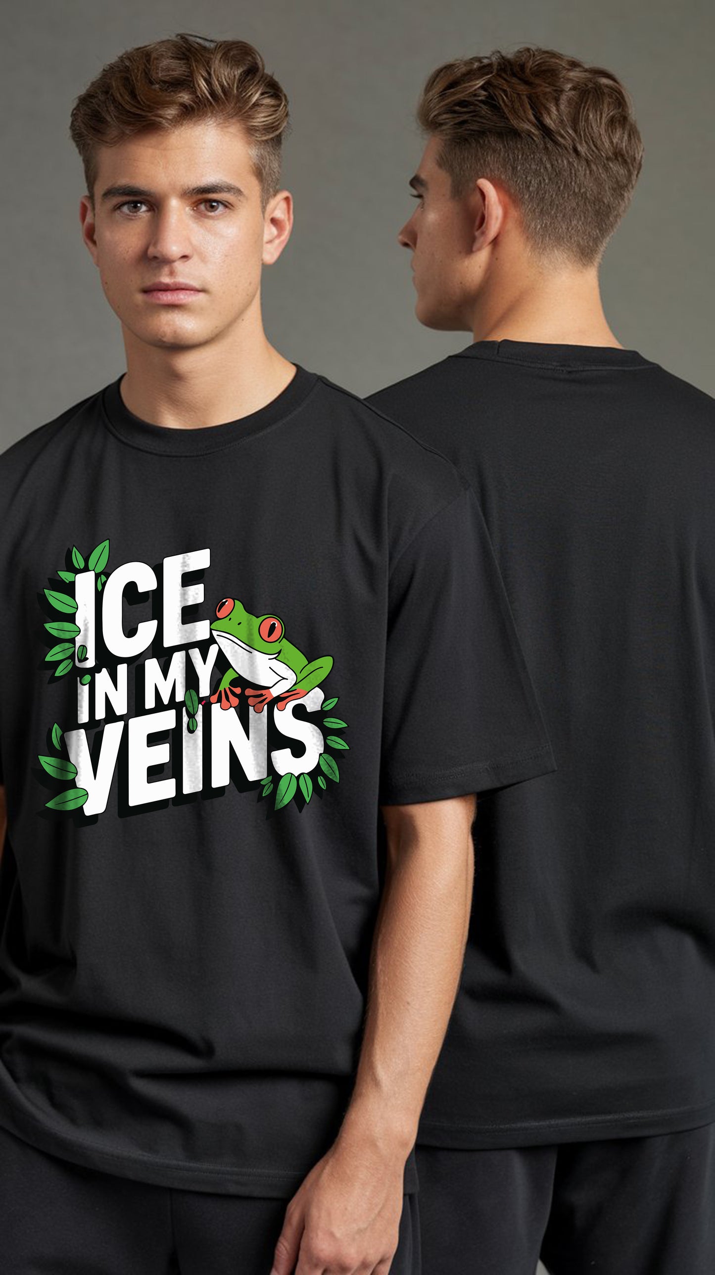 ICE IN MY VEINS OVERSIZED PRINTED UNISEX T-SHIRT