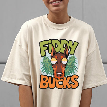 Fiddy Bucks Oversized Unisex T-Shirt