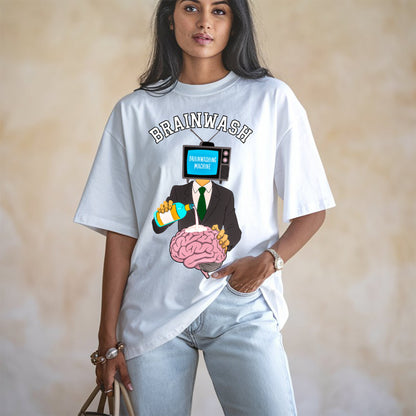 Wash Your Brain Oversized Unisex T-Shirt