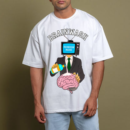 Wash Your Brain Oversized Unisex T-Shirt