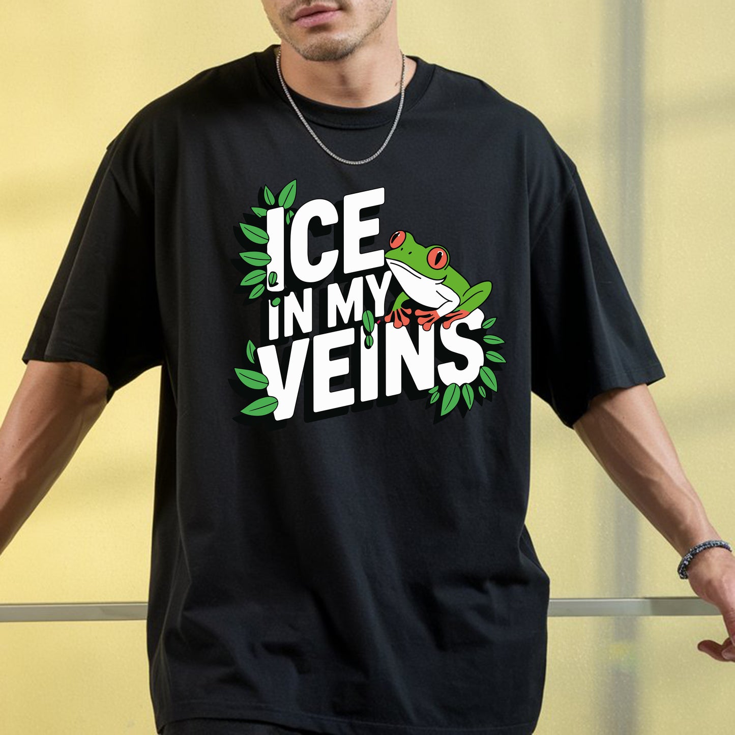 ICE IN MY VEINS OVERSIZED PRINTED UNISEX T-SHIRT