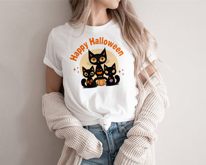 Happy Halloween Cat T-Shirt