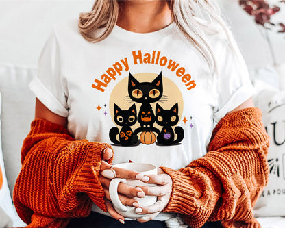 Happy Halloween Cat T-Shirt