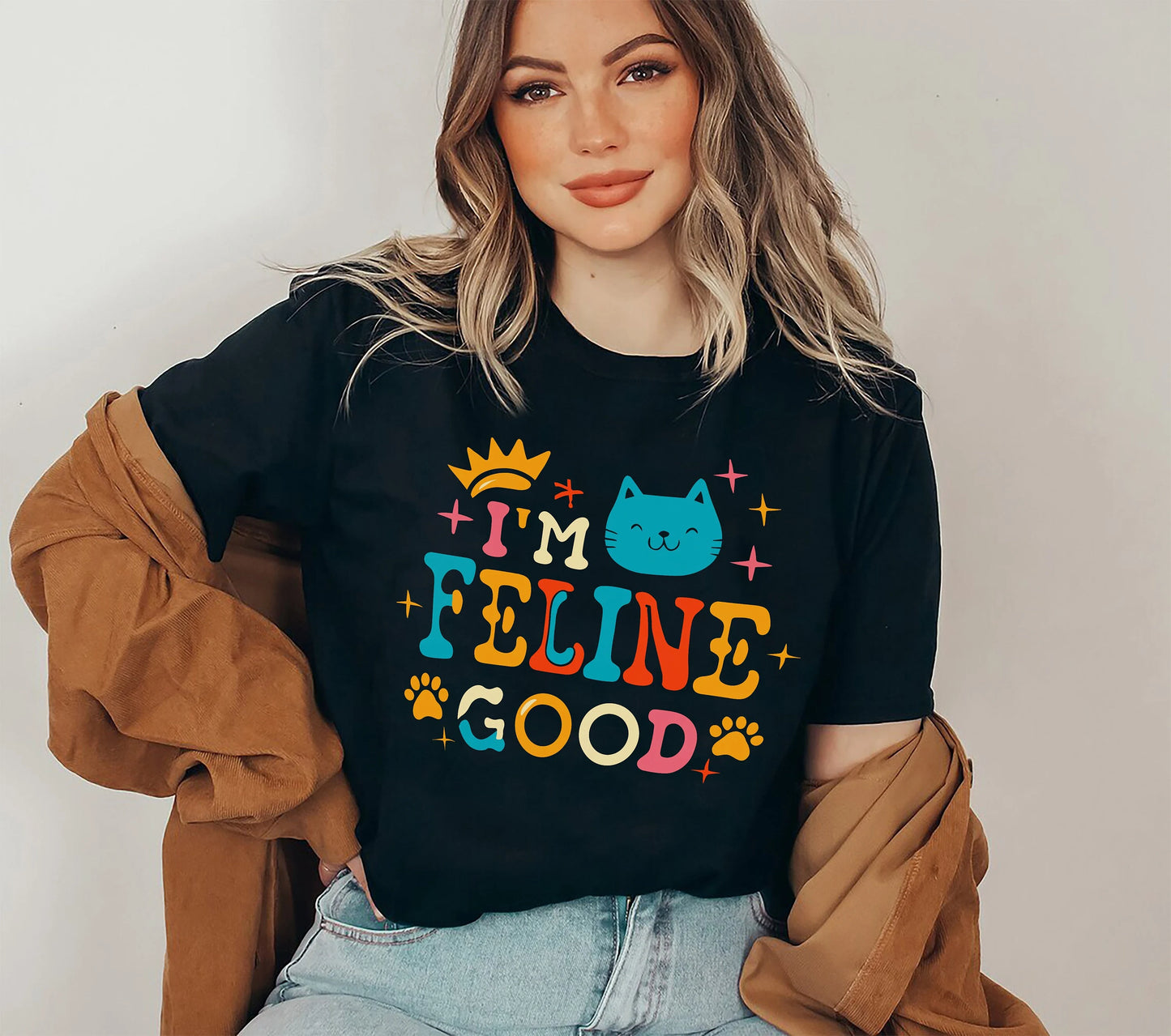 I'm Feline Good, Cat T-Shirt