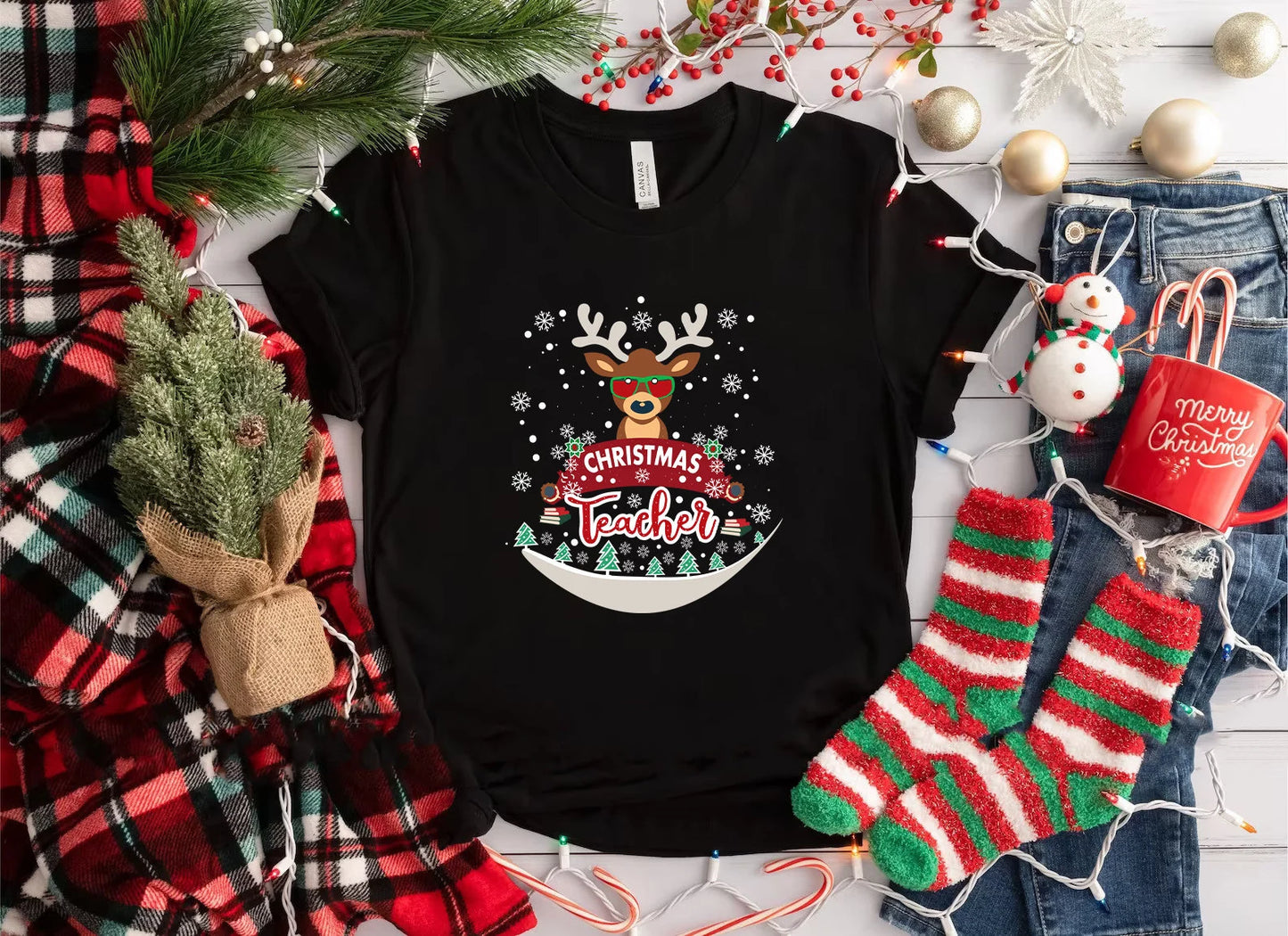 Christmas day with teachers T-Shirt