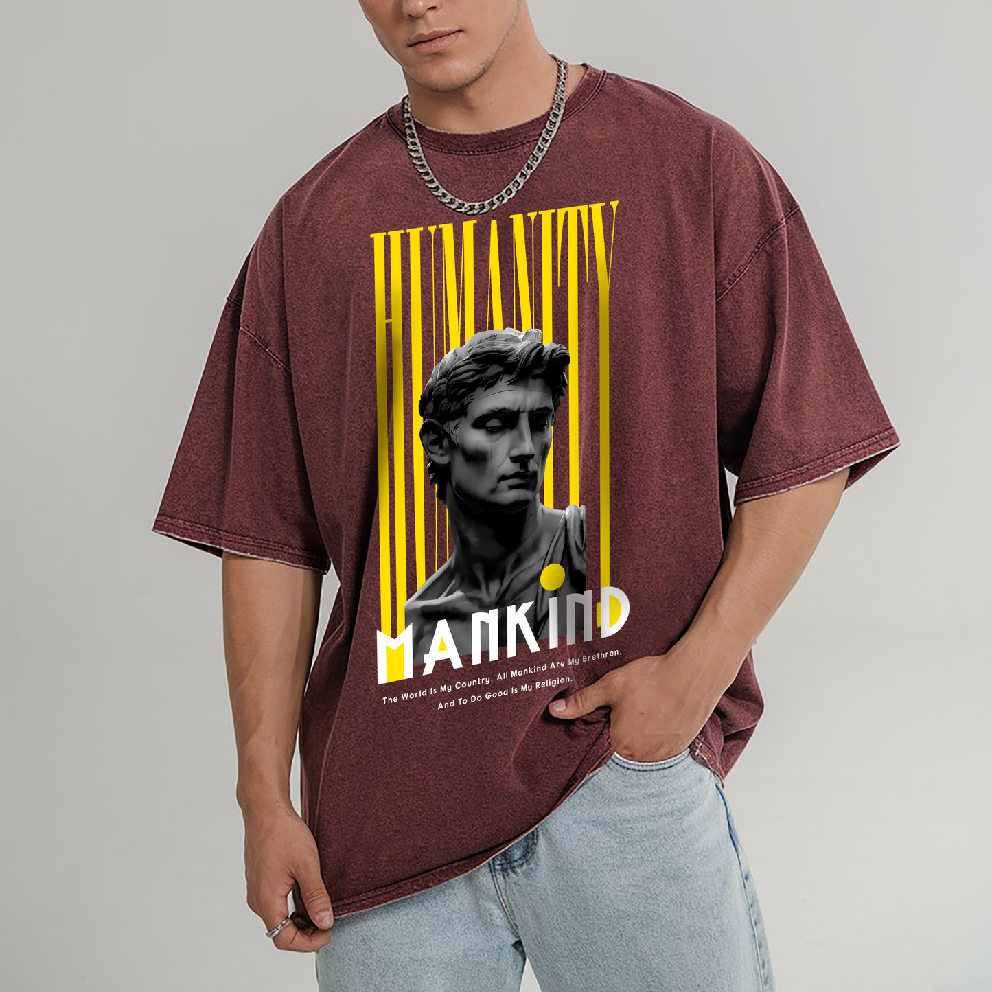 ACID-WASH PREMIUM OVERSIZE - HUMANITY MANKIND