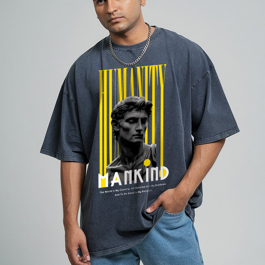 ACID-WASH PREMIUM OVERSIZE - HUMANITY MANKIND