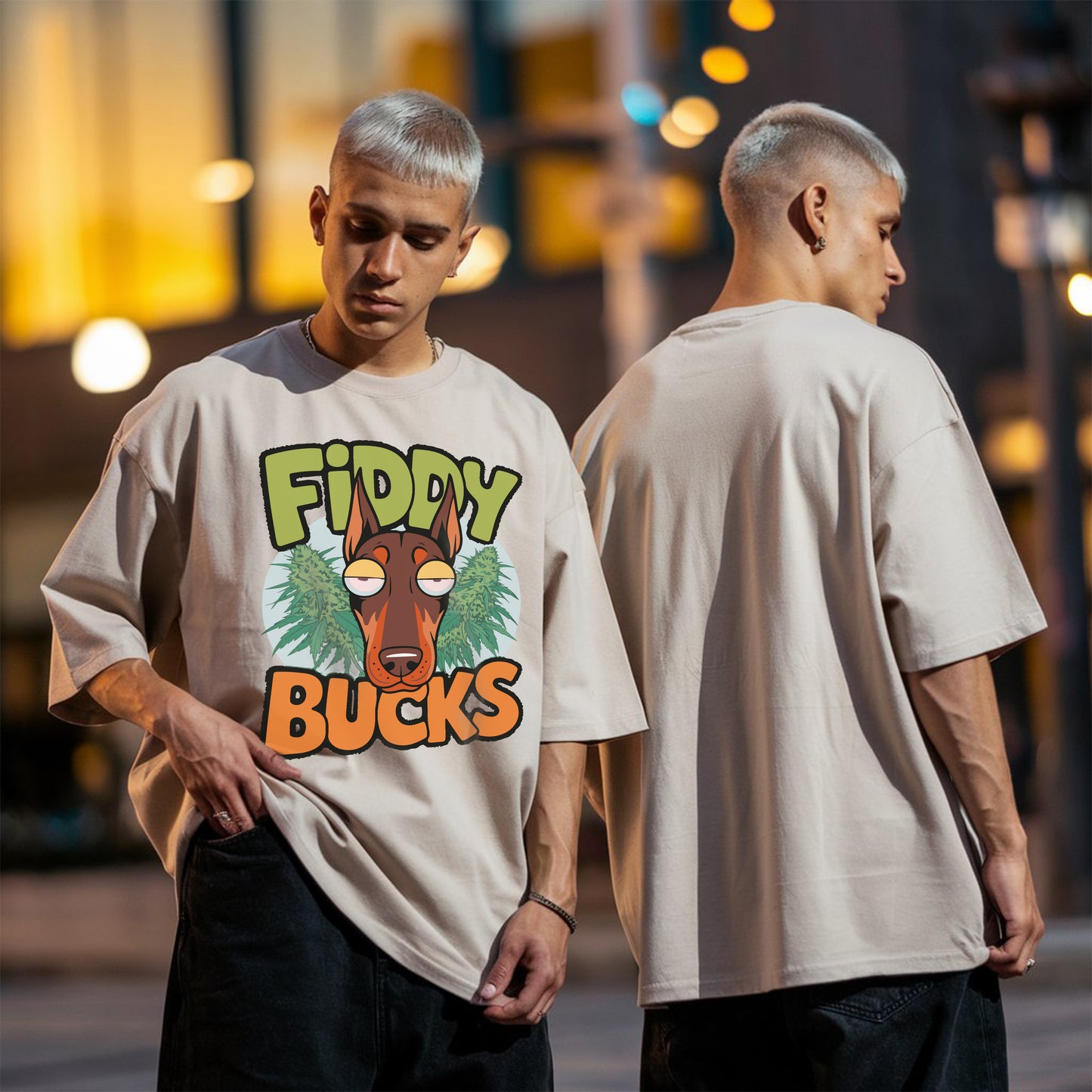 Fiddy Bucks Oversized Unisex T-Shirt